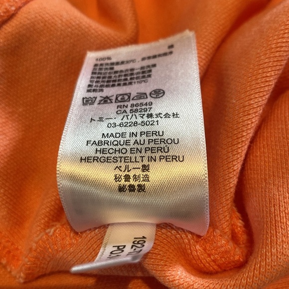 Tommy Bahama Quarter Zip L/S Cotton Lightweight Pullover Sweatshirt Top Pink M - Picture 9 of 10